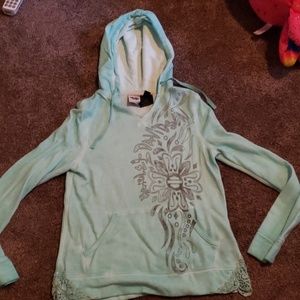 Mint green and gray harley Davidson's sweatshirt s
